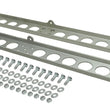 Load image into Gallery viewer, Derale Dual Stacked Plate Brushed Aluminum Brackets With Mounting Hardware - Main Product View