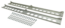 Load image into Gallery viewer, Derale Dual Stacked Plate Brushed Aluminum Brackets With Mounting Hardware - Main Product View