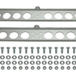 Load image into Gallery viewer, Derale Dual Stacked Plate Brushed Aluminum Brackets With Mounting Hardware - Side View