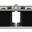 Load image into Gallery viewer, Derale Dual Stacked Plate Brushed Aluminum Brackets With Mounting Hardware - Back View
