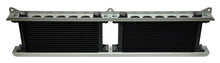 Load image into Gallery viewer, Derale Dual Stacked Plate Brushed Aluminum Brackets With Mounting Hardware - Back View