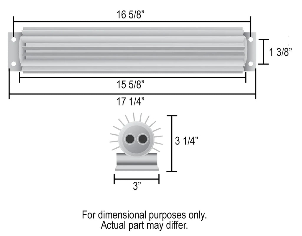Derale Engine Oil and Automatic Transmission Oil Cooler - Side View