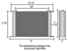 Load image into Gallery viewer, Derale Engine Oil and Automatic Transmission Oil Cooler - Side View