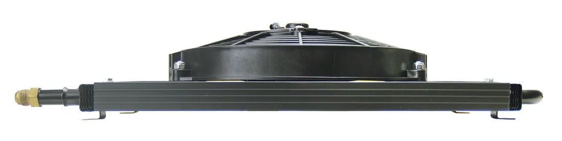 Derale Engine Oil and Automatic Transmission Oil Cooler - Side View