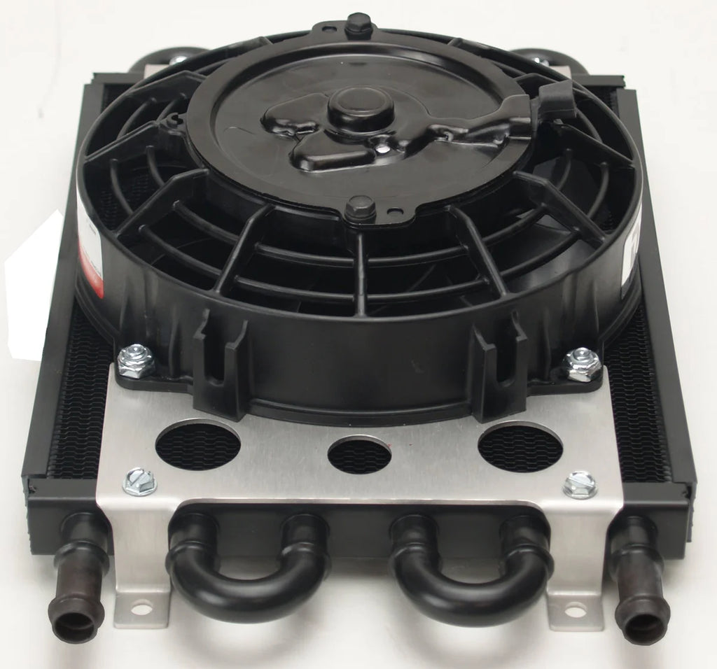 Derale Engine Oil and Automatic Transmission Oil Cooler - Side View