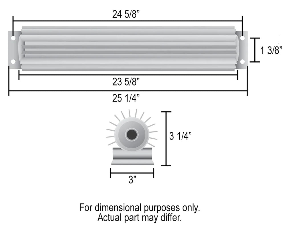 Derale Engine Oil and Automatic Transmission Oil Cooler - Side View