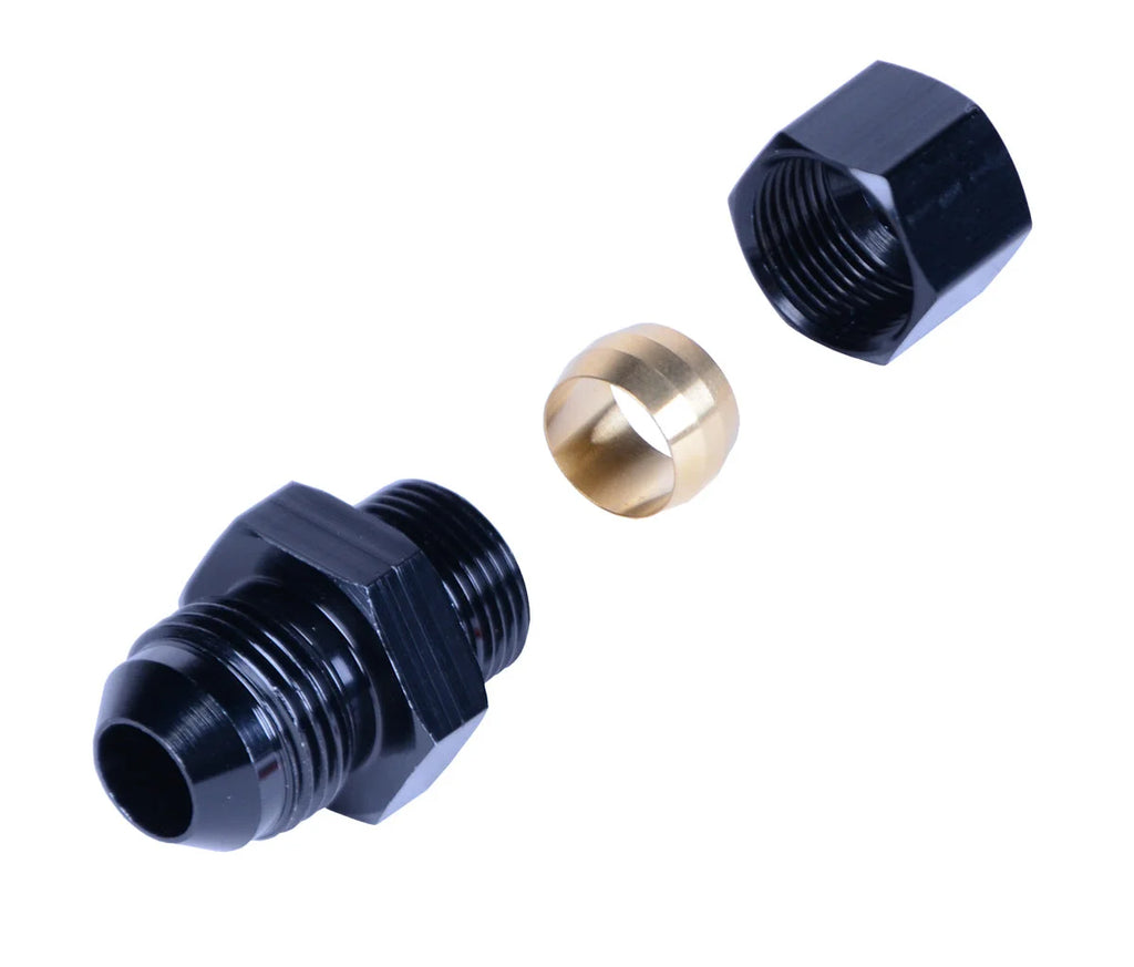 Derale Fitting 1/2inTube to -8AN 13046