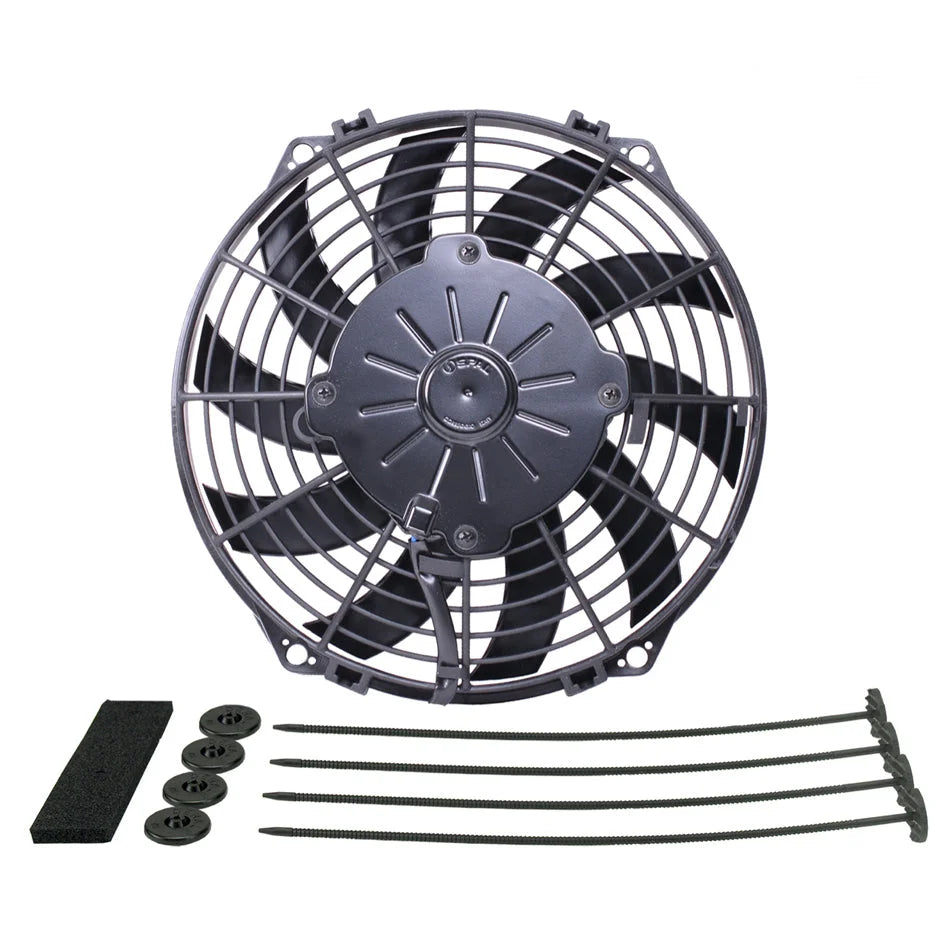Derale HO Extreme 9in Curved Blade Puller Elec Fan 16109