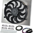 Load image into Gallery viewer, Derale High Output Single 17" Electric RAD Fan/Alum Shroud Kit w/ PWM Controller - Main Product View