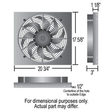 Load image into Gallery viewer, Derale High Output Single 17" Electric RAD Fan/Alum Shroud Kit w/ PWM Controller - Installation View