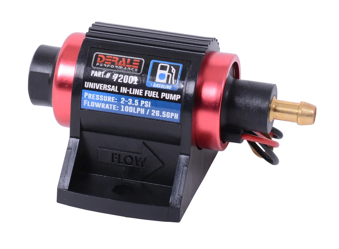 Derale High Performance Inline Fuel Pump - Back View