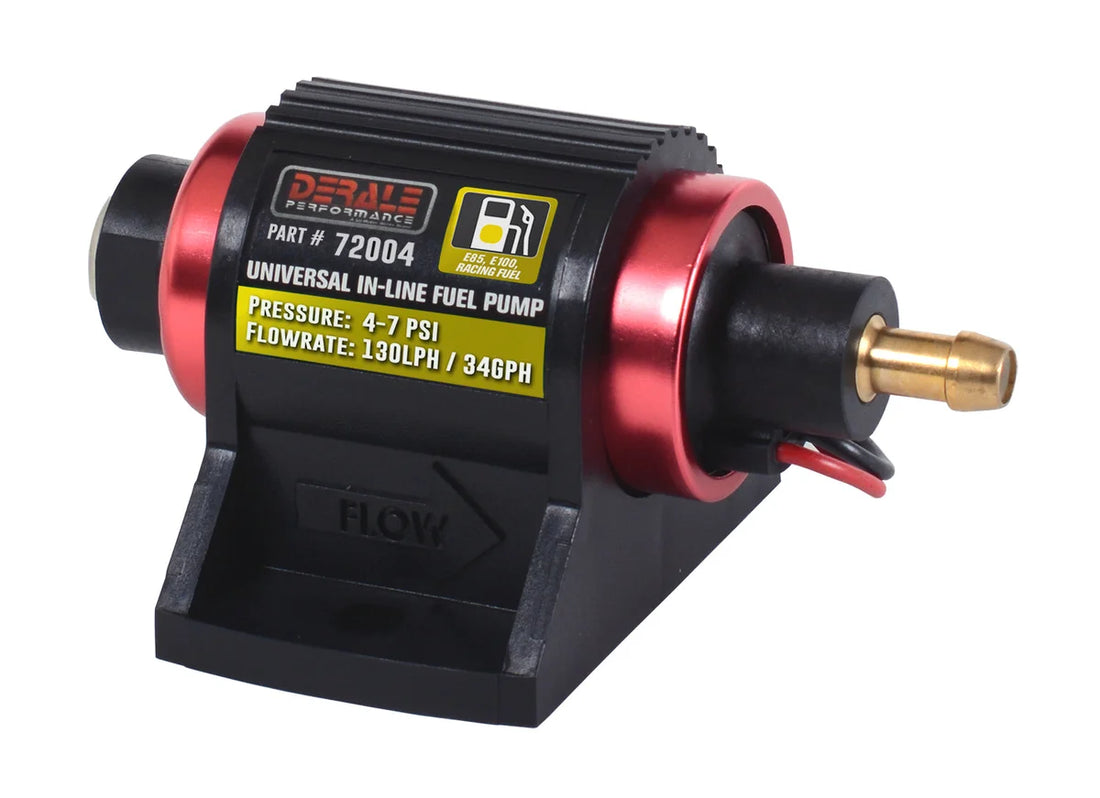 Derale High Performance Inline Fuel Pump - Back View