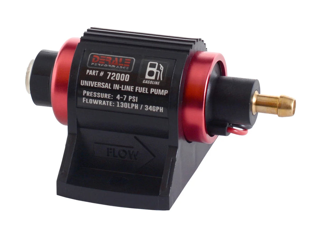 Derale High Performance Inline Fuel Pump - Side View