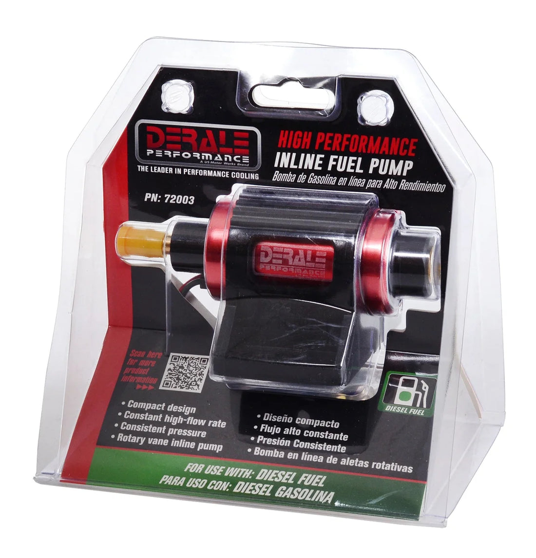 Derale High Performance Inline Fuel Pump 72003 - Installation View