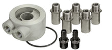 Load image into Gallery viewer, Derale Non-Thermostatic Universal Sandwich Adapter Kit with 1/2" NPT Ports - Main Product View