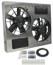 Load image into Gallery viewer, Derale Powerpack - High Output Dual 11" Electric RAD Fan/Aluminum Shroud Kit - Main Product View