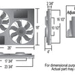 Load image into Gallery viewer, Derale Powerpack - High Output Dual 12" Electric RAD Fan/Powder coated Steel Shroud Kit 16927 - Side View