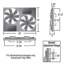 Load image into Gallery viewer, Derale Powerpack - High Output Dual 12" RAD Fan/Aluminum Shroud w/ PWM Controller - Installation View