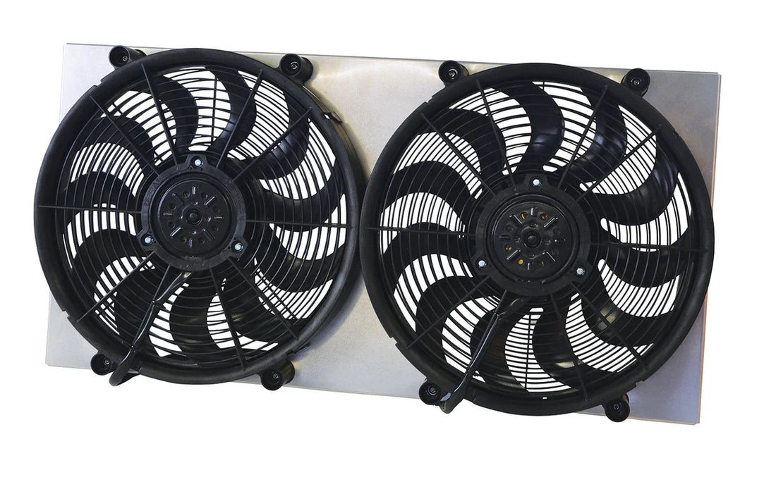 Derale Powerpack - High Output Dual 17" Electric RAD Fan/Aluminum Shroud Kit 16843 - Additional View 5