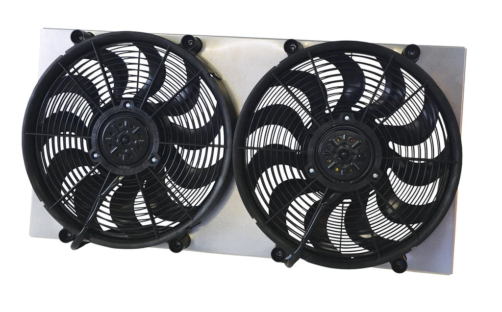 Derale Powerpack - High Output Dual 17" Electric RAD Fan/Aluminum Shroud Kit 16843 - Additional View 5