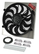 Load image into Gallery viewer, Derale Powerpack - High Output Single 17" Electric RAD Fan/Aluminum Shroud Kit - Main Product View