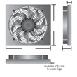 Load image into Gallery viewer, Derale Powerpack - High Output Single 17" Electric RAD Fan/Aluminum Shroud Kit - Side View