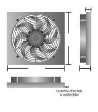 Load image into Gallery viewer, Derale Powerpack - High Output Single 17" Electric RAD Fan/Aluminum Shroud Kit - Side View