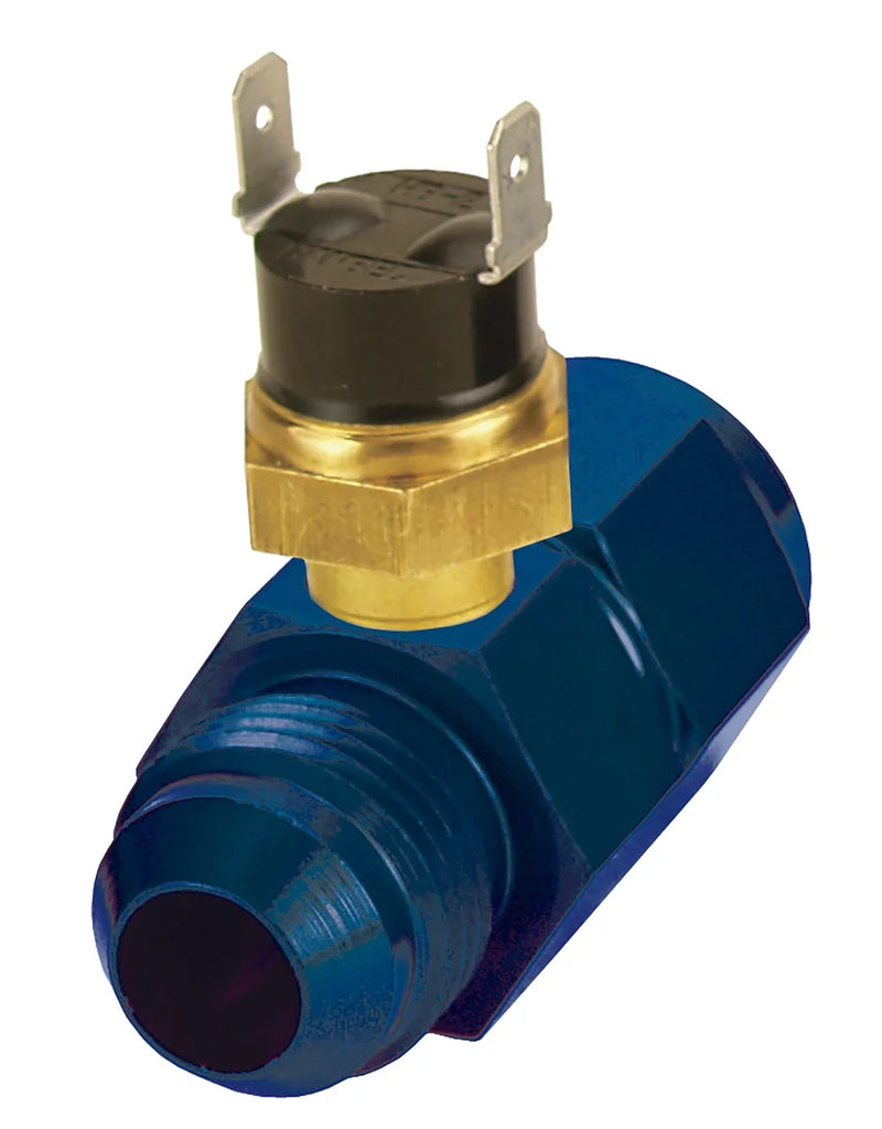 Derale Premium In-Line Fan Control Thermostat 180°, -8AN x -8AN 35021 - Main Product View