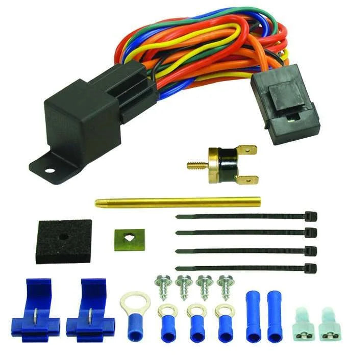 Derale Premium Single Stage 180°F Fan Controller with Push In Probe, 25 Amp 16738 fits 1960-2016 Acura / Audi / BMW and more
