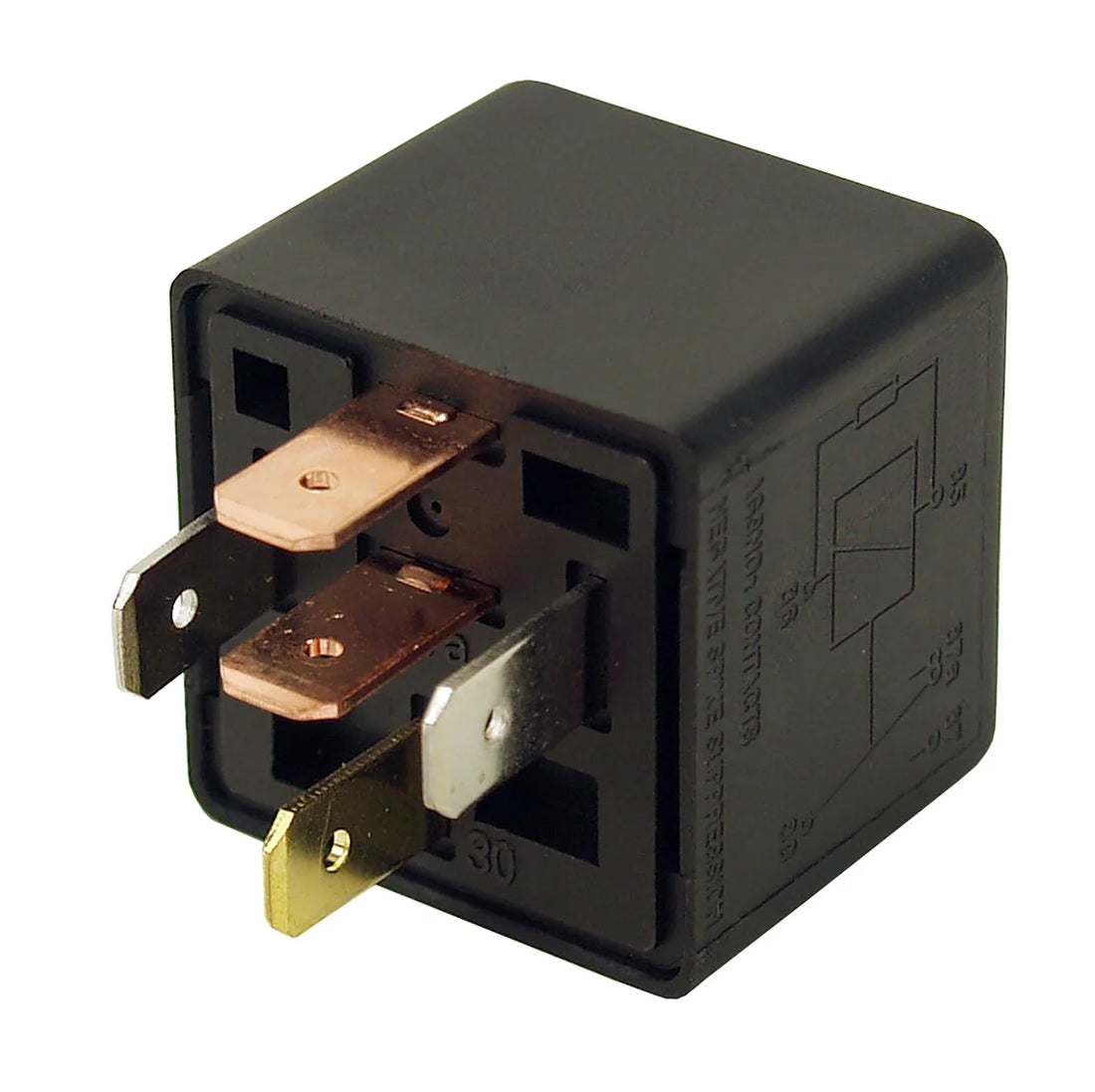 Derale Replacement 40/60 Amp Relay for #16763 & #16765 Relay Harnesses - Side View