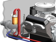 Load image into Gallery viewer, Derale Single Mount 3/8" NPT Ports Up Remote Transmission Filter Kit, Premium - Side View