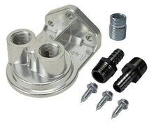 Load image into Gallery viewer, Derale Single Ports Up 1/2" NPT Filter Mount Kit with 13/16"-16 Filter Thread - Main Product View