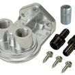 Load image into Gallery viewer, Derale Single Ports Up 3/8" NPT Remote Filter Mount Kit with 3/4"-16 Filter Threads - Main Product View