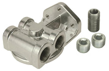 Load image into Gallery viewer, Derale Single Side Ports 1/2" NPT Filter Mount with 13/16"-16 Filter Threads
