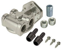 Load image into Gallery viewer, Derale Single Side Ports 3/8" NPT Filter Mount Kit with 3/4"-16 Filter Threads
