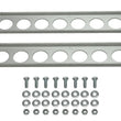 Load image into Gallery viewer, Derale Single Stacked Plate Brushed Aluminum Brackets With Mounting Hardware - Main Product View