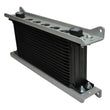 Load image into Gallery viewer, Derale Single Stacked Plate Brushed Aluminum Brackets With Mounting Hardware - Back View