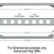 Load image into Gallery viewer, Derale Single Stacked Plate Brushed Aluminum Brackets With Mounting Hardware - Additional View 5