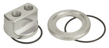 Load image into Gallery viewer, Derale Standard Engine Spin On Adapter with 1/2" NPT Ports, 13/16"-16 Engine Thread - Main Product View