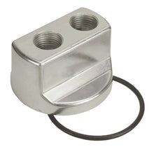 Load image into Gallery viewer, Derale Standard Engine Spin On Adapter with 1/2" NPT Ports, 3/4"-16 Engine Thread - Main Product View