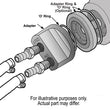 Load image into Gallery viewer, Derale Standard Universal Engine Spin On Adapter with 1/2" NPT Ports - Side View
