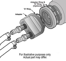 Load image into Gallery viewer, Derale Standard Universal Engine Spin On Adapter with 1/2" NPT Ports - Side View