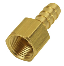Load image into Gallery viewer, Derale Straight Hose Barb Fitting, 3/8" NPT Female x 3/8" Barb, Each