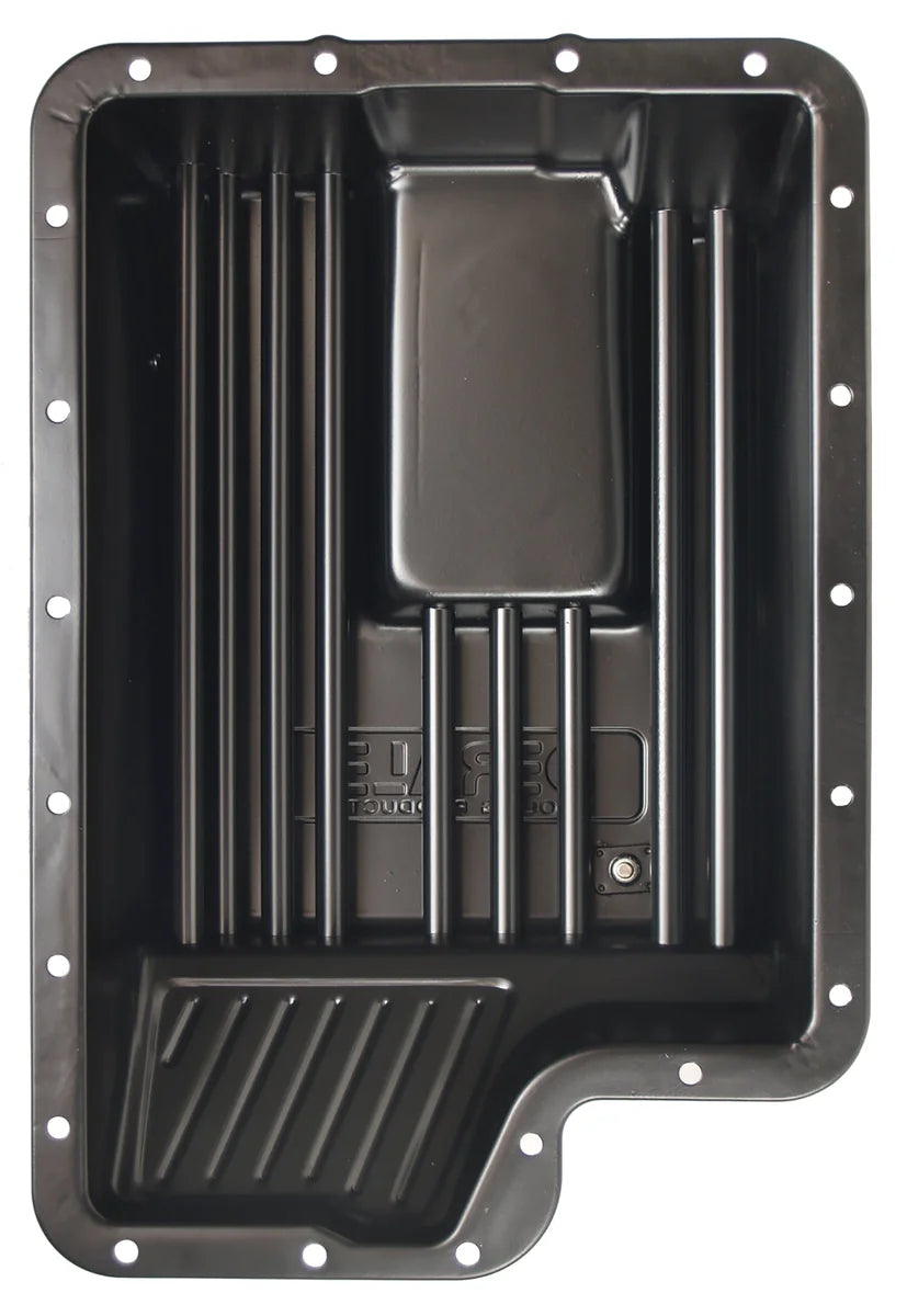 Derale Transmission Cooling Pan, Reduces Fluid Temps up to 50°F, Increase Capacity 14208 - Side View