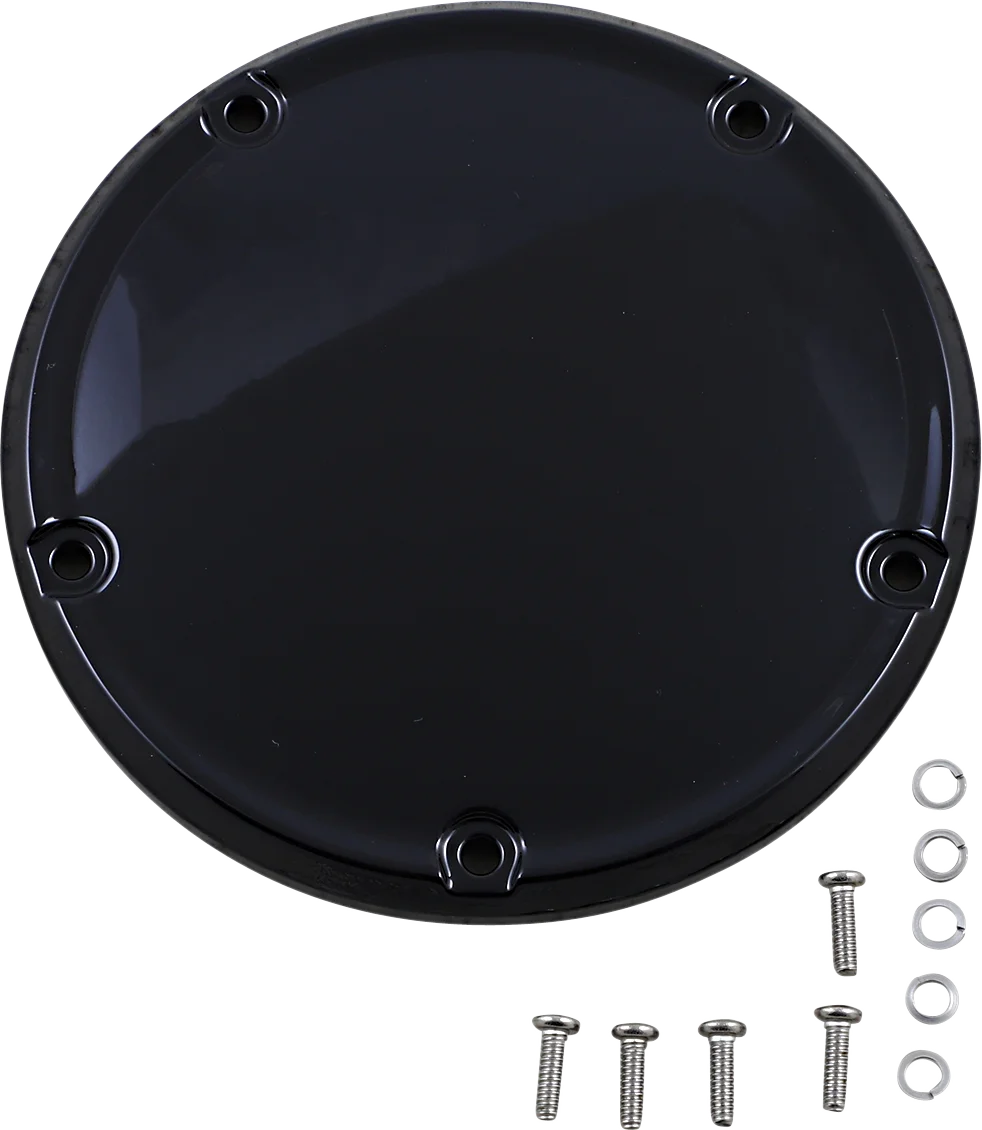 Derby Cover - Gloss Black - Softail DragSpecialties D33-0118GB - Side View