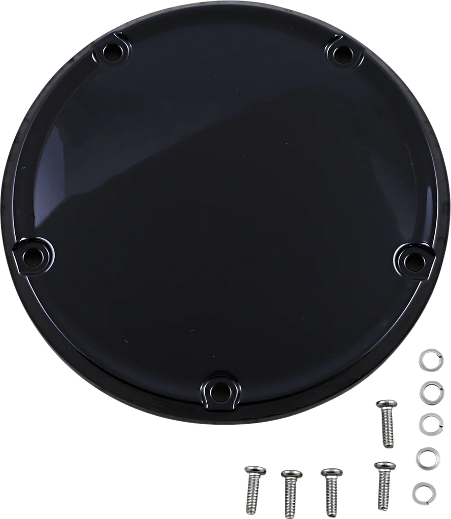 Derby Cover - Gloss Black - Softail DragSpecialties D33-0118GB - Side View