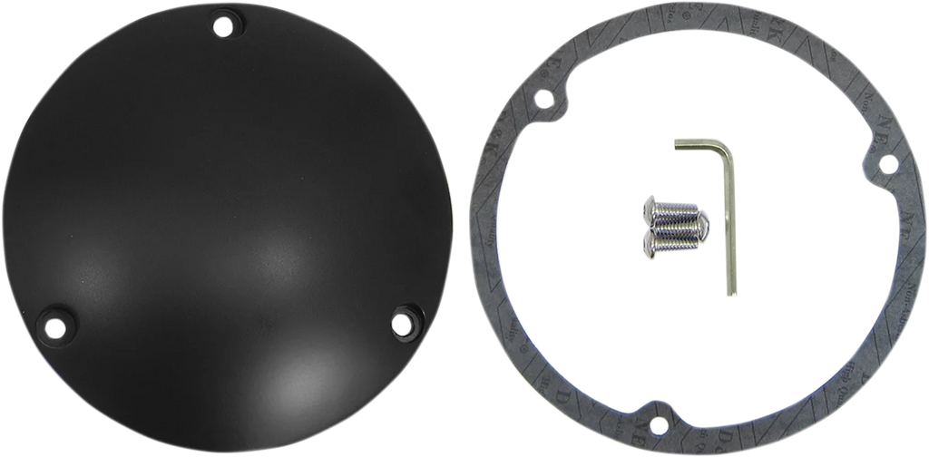 Derby Cover - Matte Black DragSpecialties 33-0017KSB - Main Product View