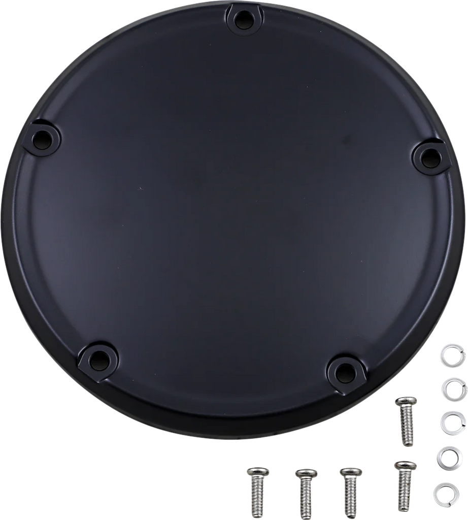 Derby Cover - Matte Black - Softail DragSpecialties D33-0118MB - Side View