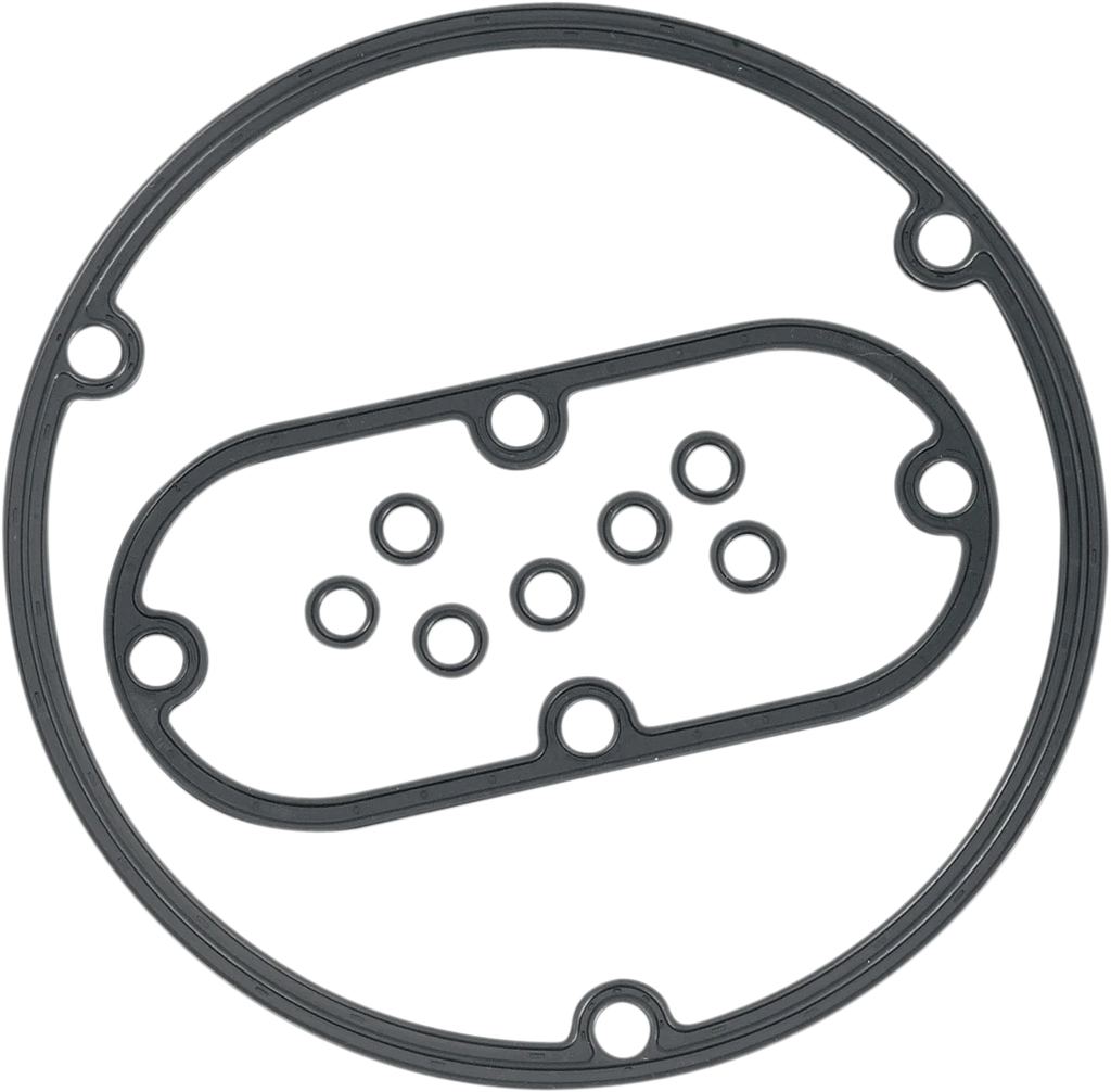 Derby Cover Paper Gasket - Twin Cam James Gasket JGI-25416-06-X - Side View