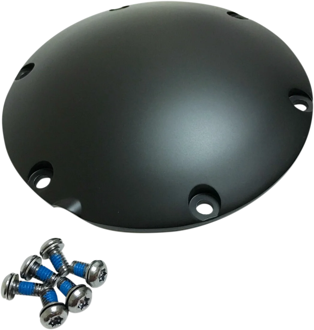 Derby Cover - Satin Black DragSpecialties 301500 - Side View